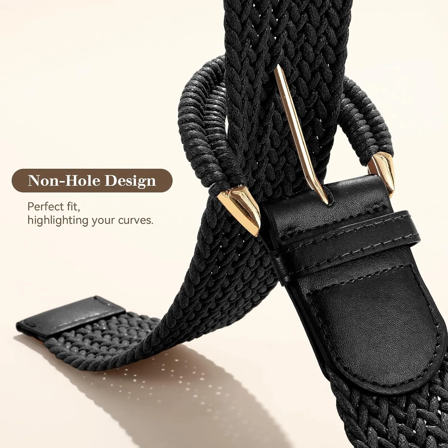 Braided Belt for Women Dress Summer Ladies Woven Wide Boho Belt for Jeans