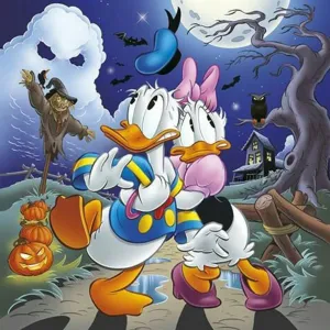 Cartoon Duck - Full Round Diamond - 30x30CM