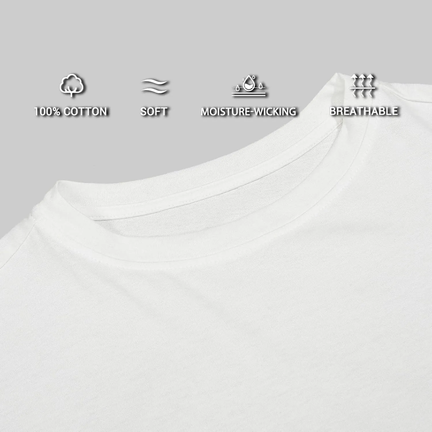 H HYFOL Men's Graphic T-Shirts USA Flag 100% Cotton Short Sleeve American Patriotic Crewneck Casual Regular Tee Shirts
