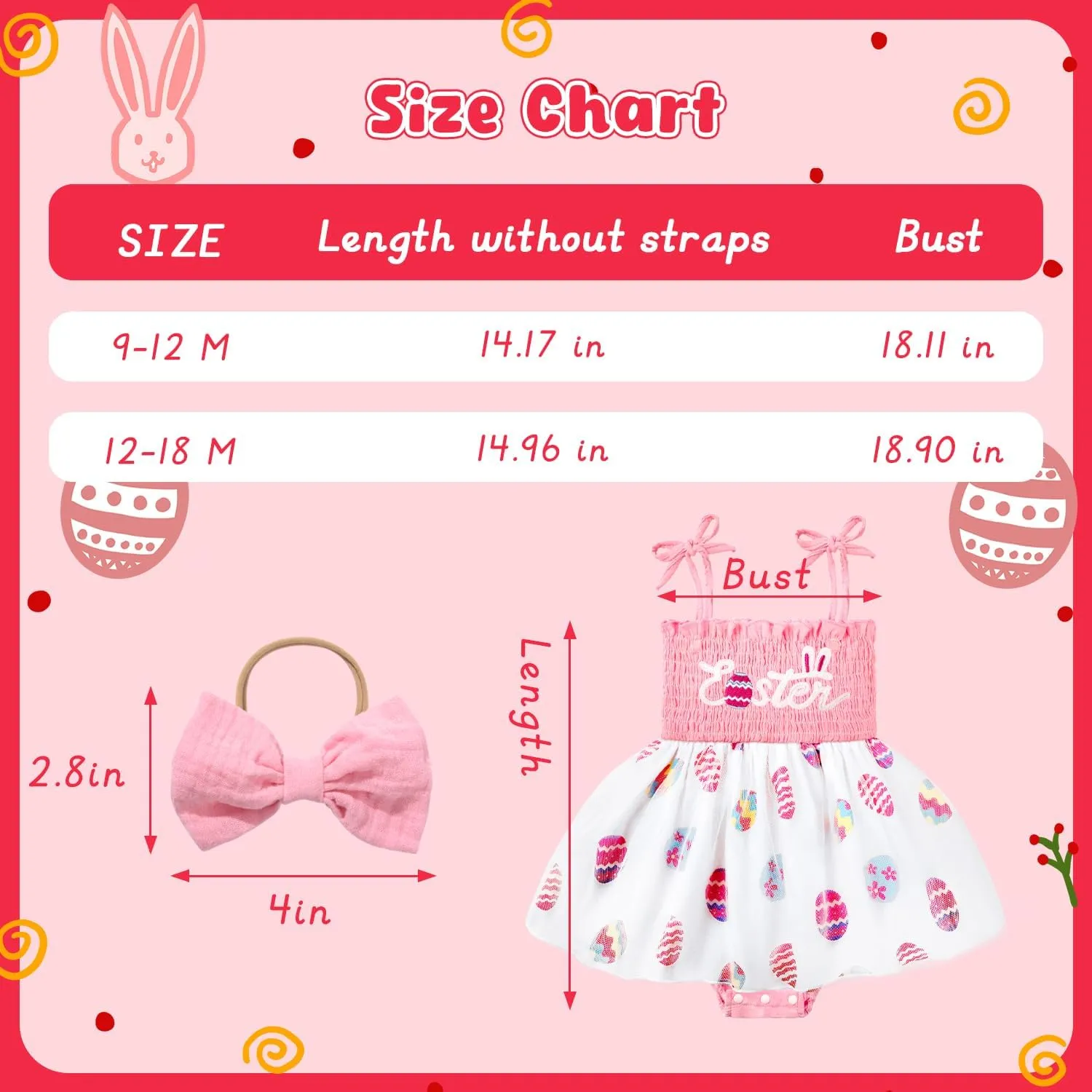 HONGTEYA Baby Girl 1st Birthday Outfit Girl First Birthday Clothes One Year Old Gifts Lace Romper Tulle Summer Newborn Dress