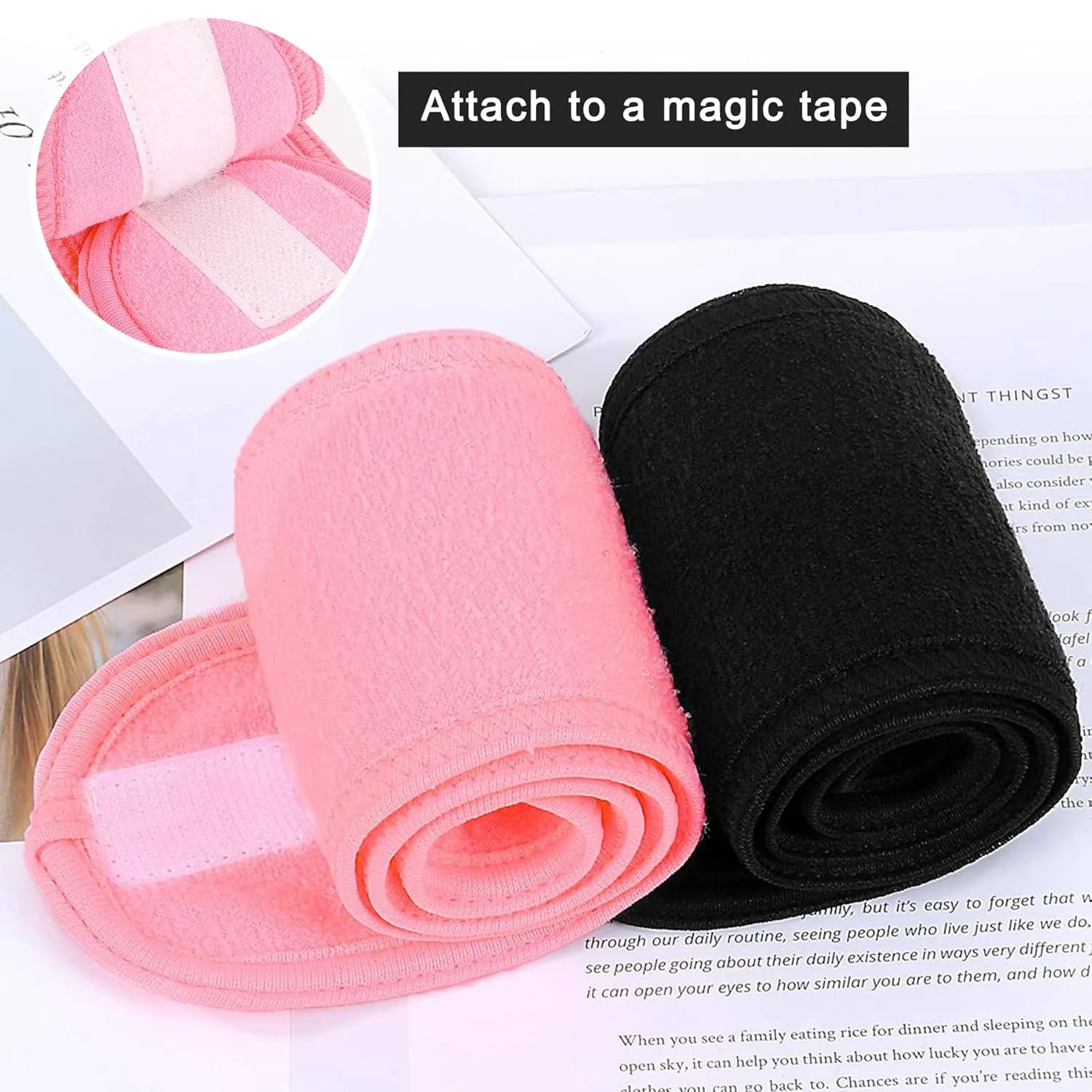 LADES Spa Facial Headband for Women | Adjustable Velcro, Soft Terry Cloth, Washable, Comfortable, Perfect for Makeup, Facials & Sleeping