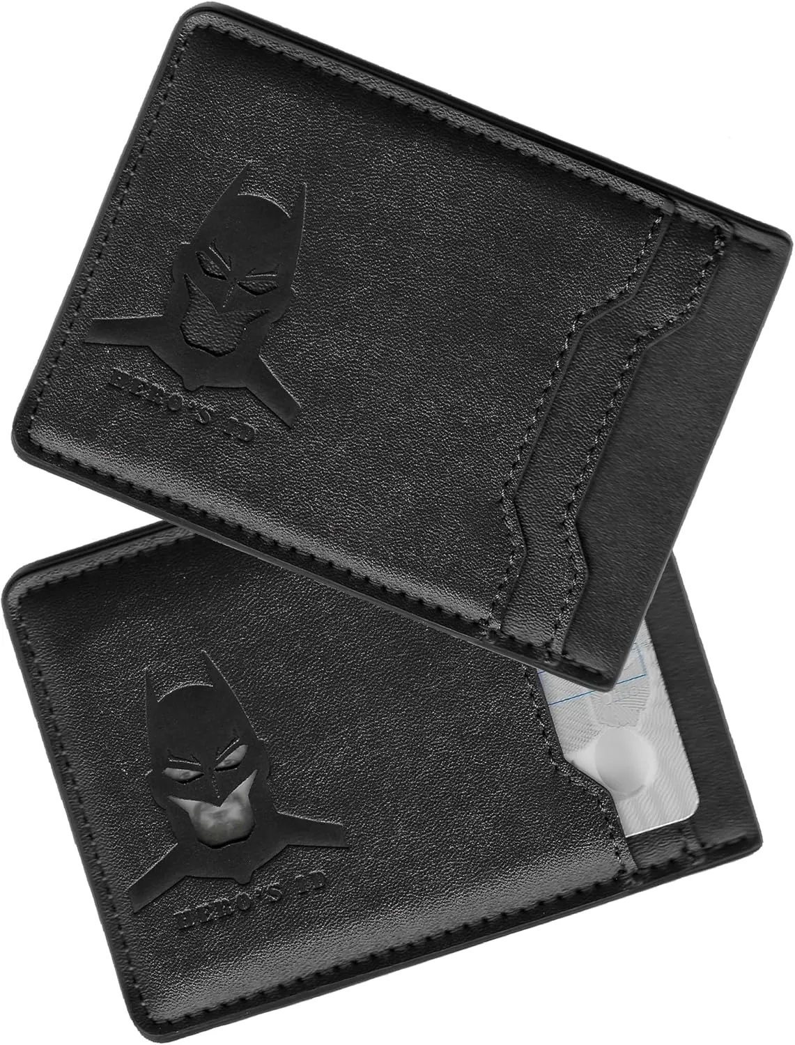 Leather Bat Wallet for Men Personalized Gift for Husband Unique Birthday Holiday Gift for Him Best for Anniversary and Christmas Gift for father's day for Dad, Husband, Boyfriend