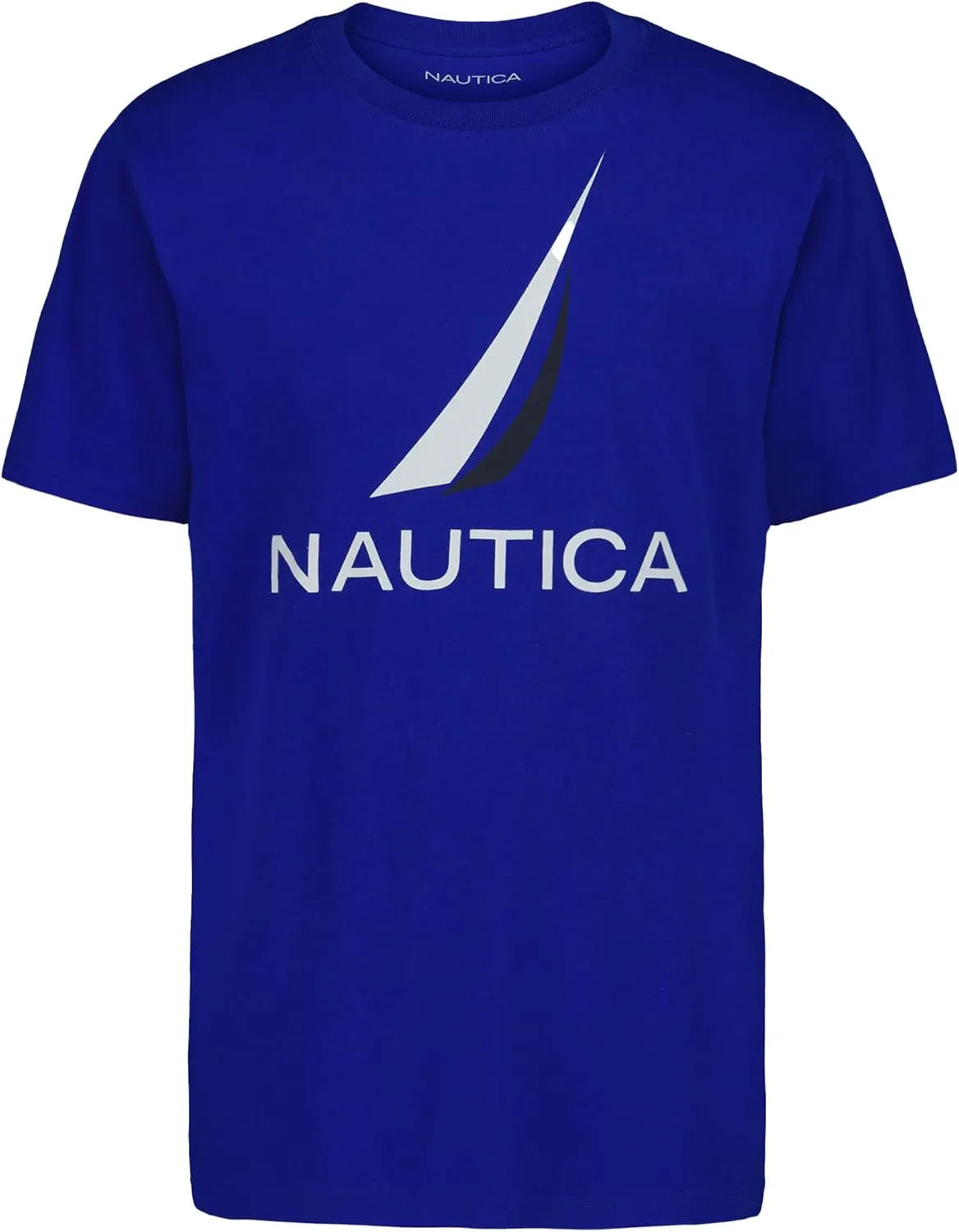 Nautica Boys' Short Sleeve Graphic Crew Neck T-Shirt, Soft, Comfortable, Relaxed Fit