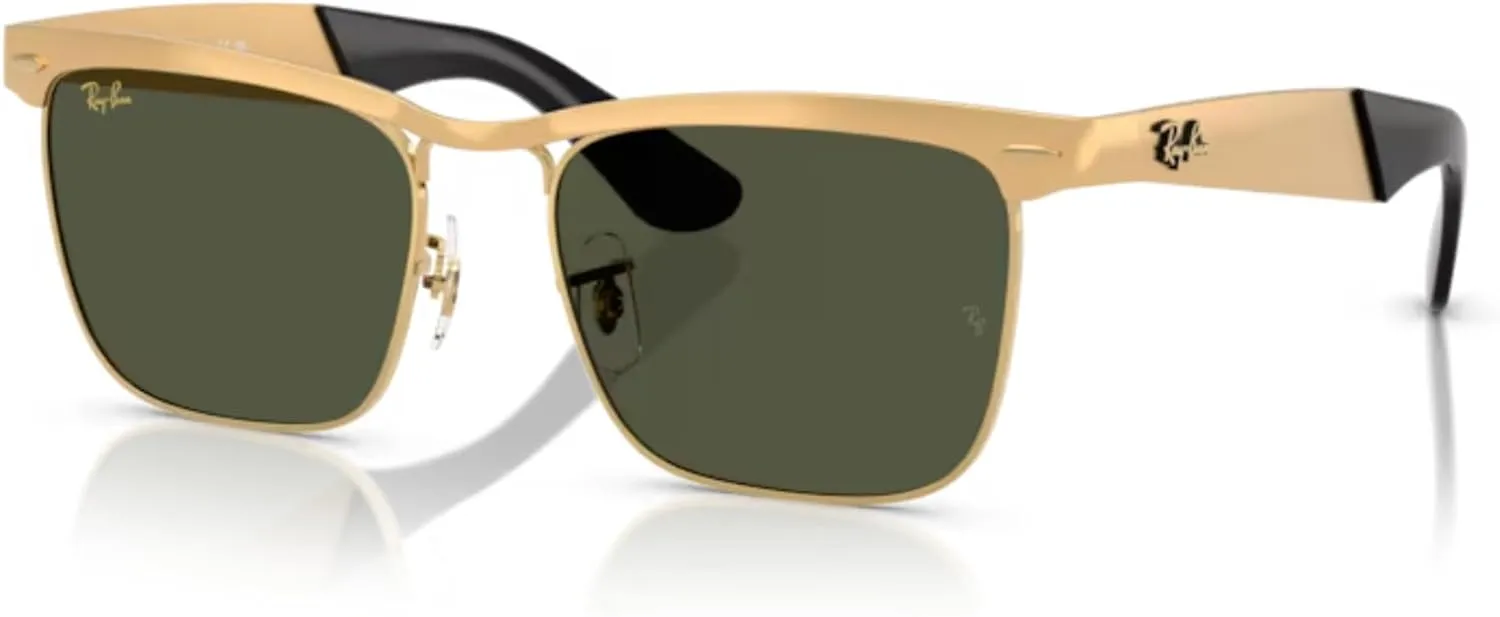Ray-Ban RB3875 Wayfarer Deluxe Square Sunglasses For Men For Women   BUNDLE With Designer iWear Complimentary Eyewear Kit