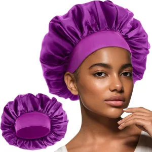 Silk Bonnet for Men, Satin Bonnet Elastic Band Silk Sleep Cap Soft Adjustable Hair Cap Hair Wrap for Women Sleeping