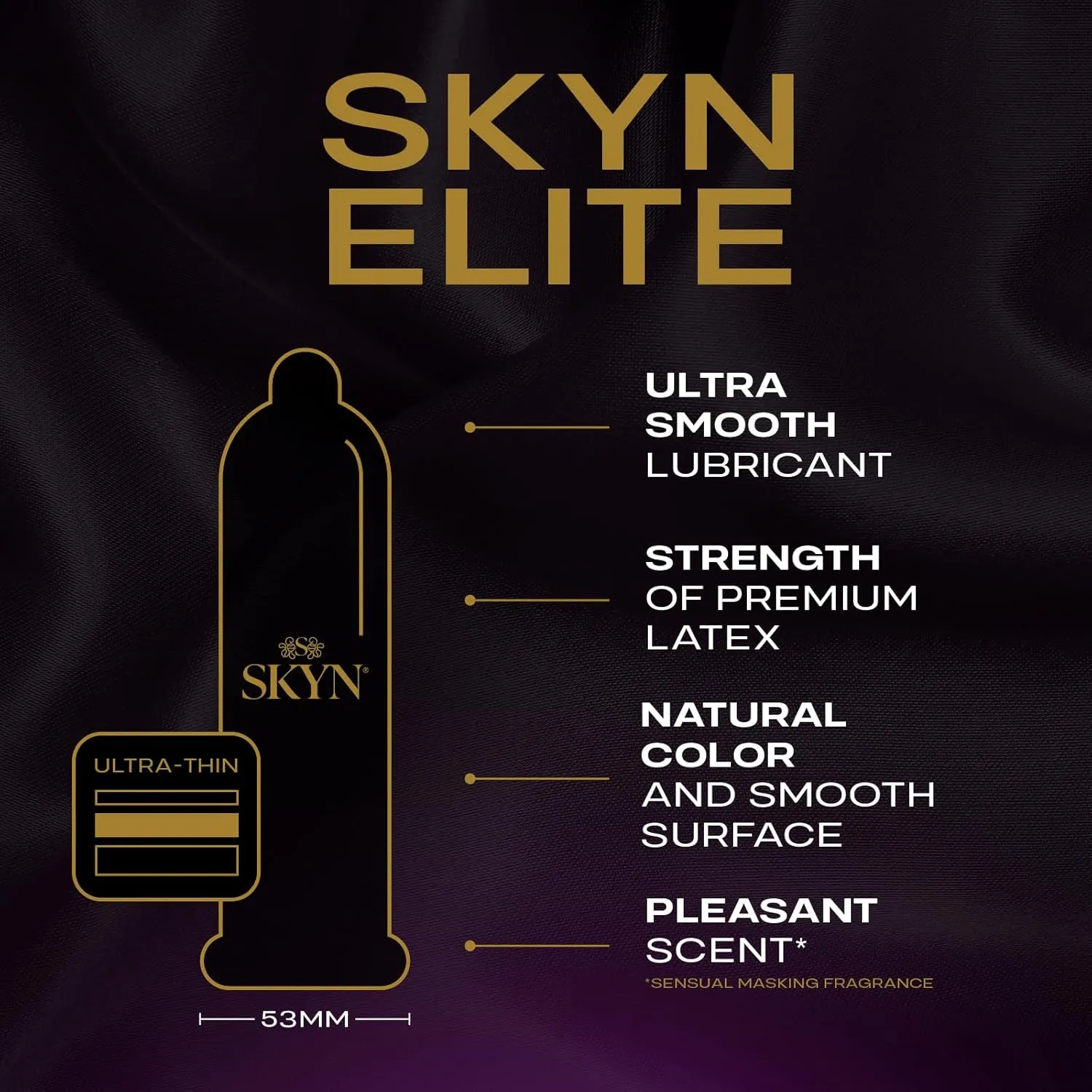 SKYN Elite  36 Count  Ultra-Thin, Lubricated Latex-Free Condoms