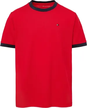 Tommy Hilfiger Short Sleeve Ken Ringer Crew Neck T-Shirt, Soft, Comfortable, Relaxed Fit